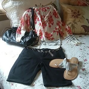 Loft lightweight floral sweater